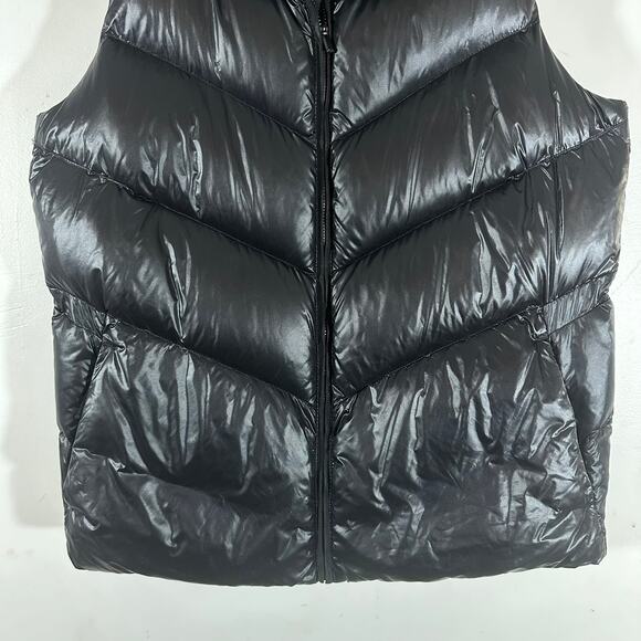ATHLETA‎ Lofty Down Vest Puffer Shiny Womans Small No Hood - Picture 5 of 10